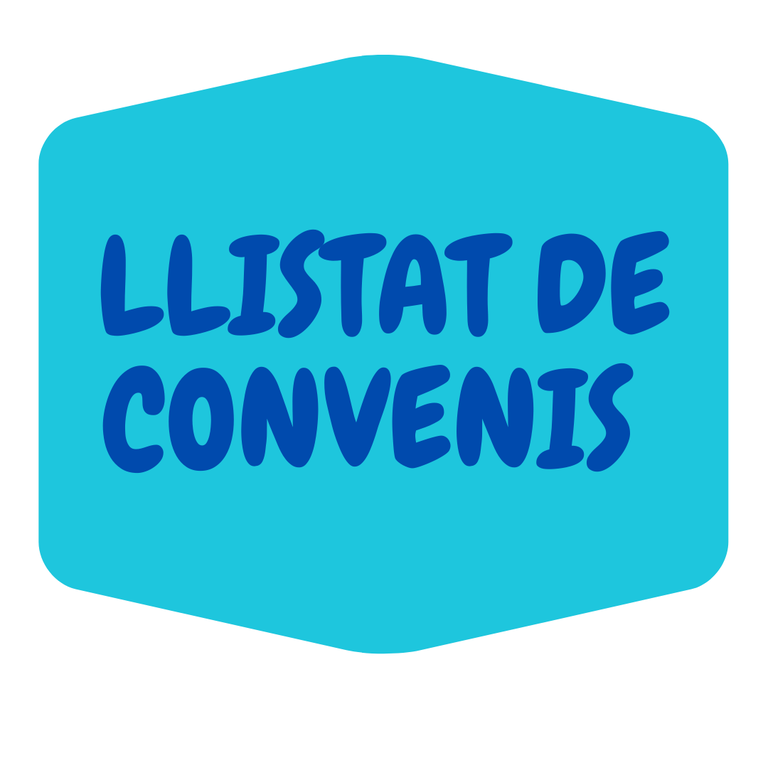 llistat de convenis